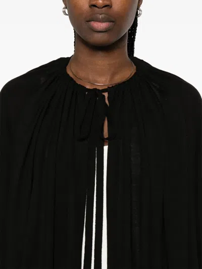 Totême Drawstring Cape In Black