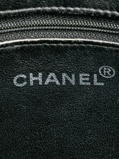 Pre-owned Chanel 1997-1999 Caviar Medallion Tote Bag In Black