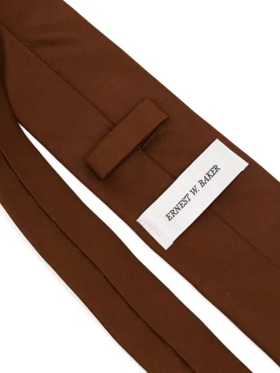 Ernest W Baker Classic Tie In Brown