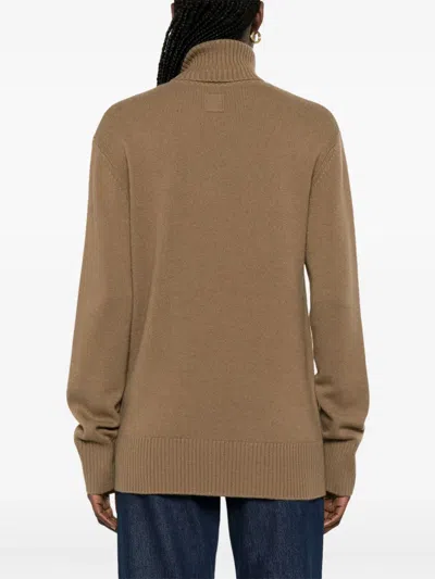 Totême Toteme Cashmere Turtle-neck Jumper In Brown