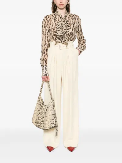 The Nina Studio Leopard-print Shirt In Neutrals