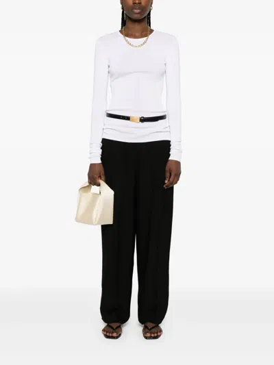 Totême Compact Cotton T-shirt In White