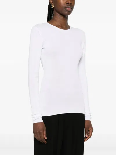 Totême Compact Cotton T-shirt In White