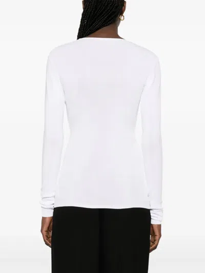 Totême Compact Cotton T-shirt In White