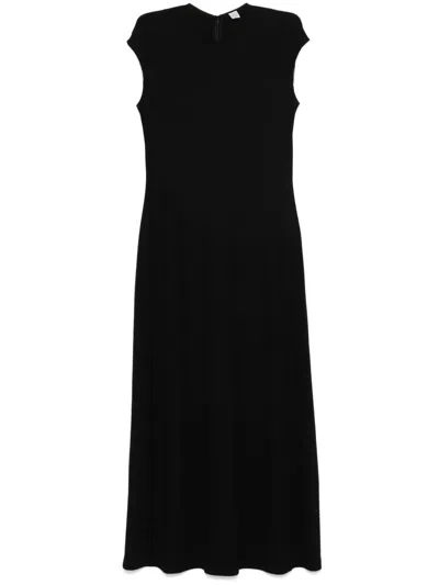 Totême Toteme Women Black Fluid Stretch Jersey Everyday Long Dress In Black