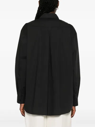Totême Toteme Women Organic Cotton Shirt In Black