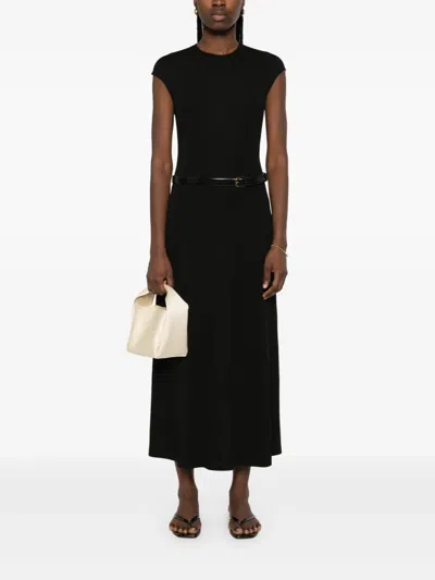 Totême Toteme Women Black Fluid Stretch Jersey Everyday Long Dress In Black