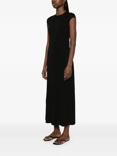 Totême Toteme Women Black Fluid Stretch Jersey Everyday Long Dress In Black
