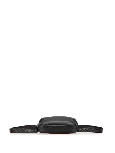 Pre-owned Bottega Veneta 2012-2024 Nappa Intrecciato Belt Bag In Black