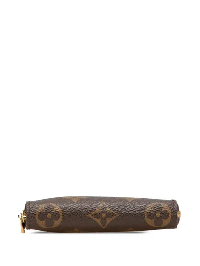 Pre-owned Louis Vuitton 2009 Monogram Zippy Purse Coin Pouch In Brown
