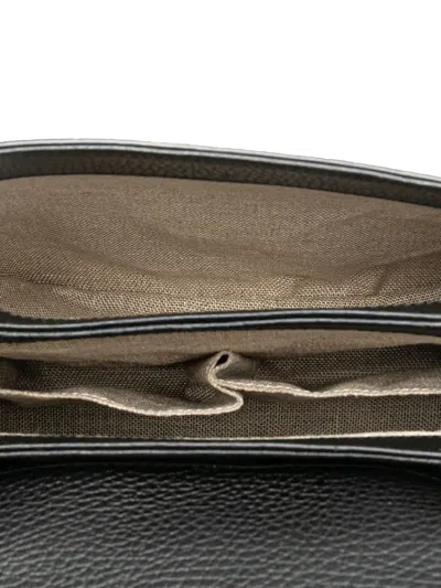 Pre-owned Gucci 2000-2015 Small Dollar Calf Interlocking G Satchel In Black