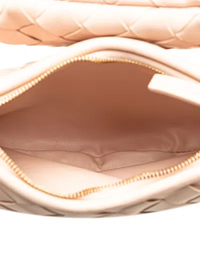 Pre-owned Bottega Veneta 2012-2024 Small Nappa Intrecciato Gemelli Shoulder Bag In Pink