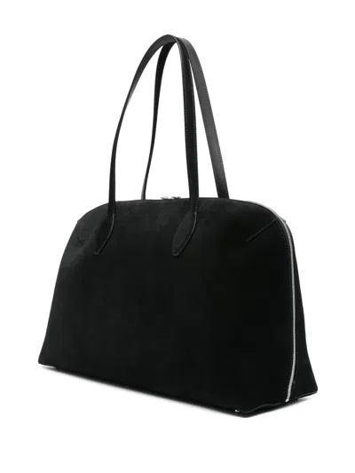 Totême Toteme Women Day Suede Leather Tote Bag In Black