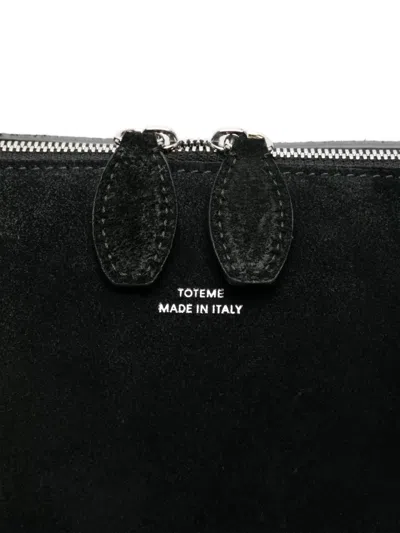 Totême Toteme Women Day Suede Leather Tote Bag In Black