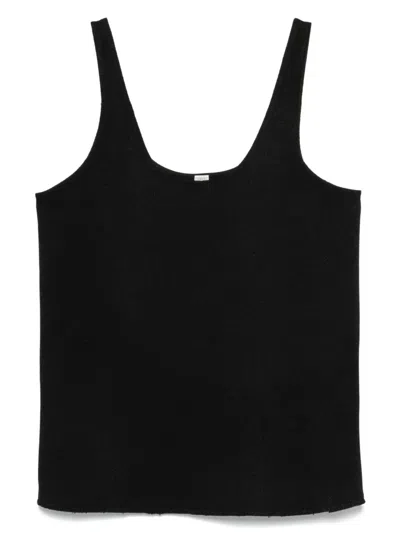 Totême Sablé Tank Top In Black