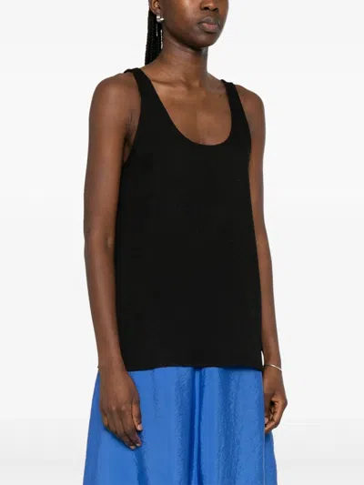 Totême Sablé Tank Top In Black
