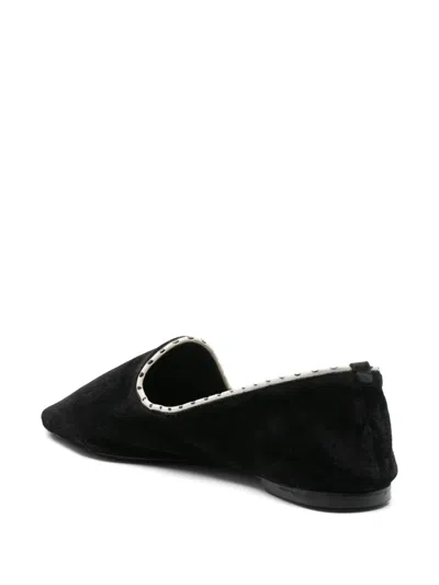 Totême Toteme Women Velvet Ballerinas In Black