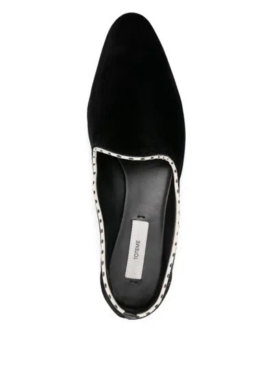 Totême Toteme Women Velvet Ballerinas In Black