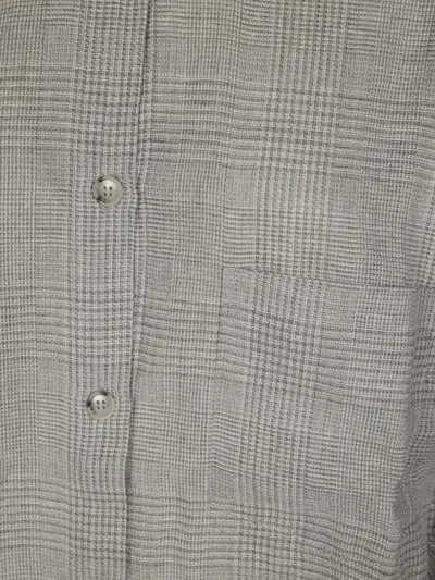 The Andamane Oversize Georgian Shirt Chest Pocket In Grey