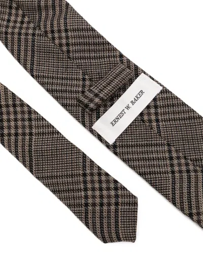 Ernest W Baker Classic Tie In Brown