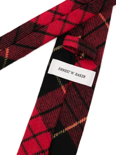 Ernest W Baker Classic Tie In Red