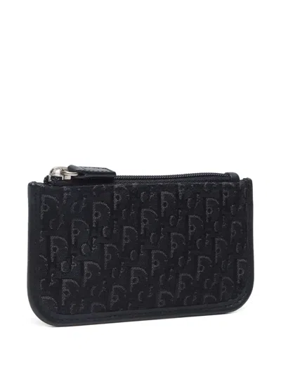 Pre-owned Dior 2000-2020 Logo-debossed Wallet In Black