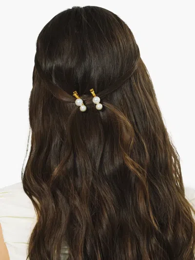 Jennifer Behr Gretel Hair Clips (set Of Two) In Gold
