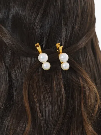Jennifer Behr Gretel Hair Clips (set Of Two) In Gold