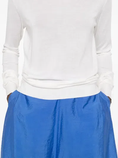 Totême Crewneck Knit Long Sleeves In White