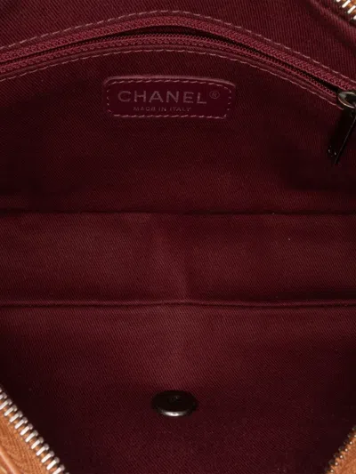 Pre-owned Chanel 2013-2014 Paris Edinburgh Medium Calfskin Coco Sporran Flap Crossbody Bag In Brown