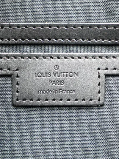 Pre-owned Louis Vuitton 2008 Damier Graphite Tadao Pm Satchel In Black