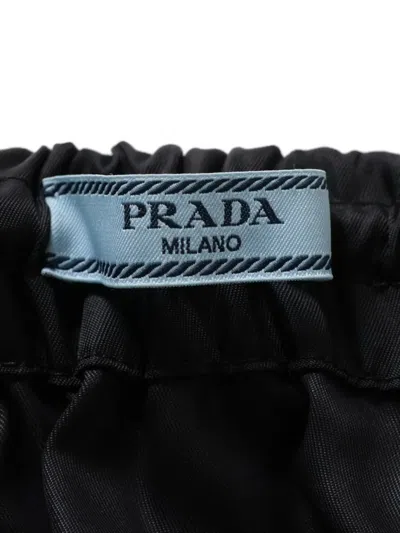 Pre-owned Prada 2019 Twill Mini Skirt In Black