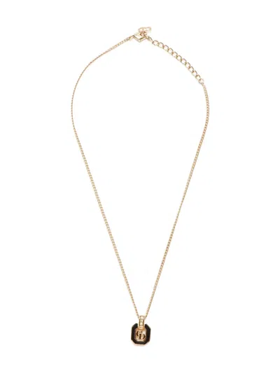 Pre-owned Dior 1990-2015 Logo Necklace In Gold