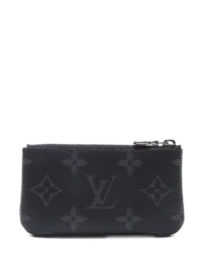 Pre-owned Louis Vuitton 2024 Monogram-eclipse Wallet In Black