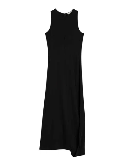 Lemaire Twisted Hem Dress In Negro