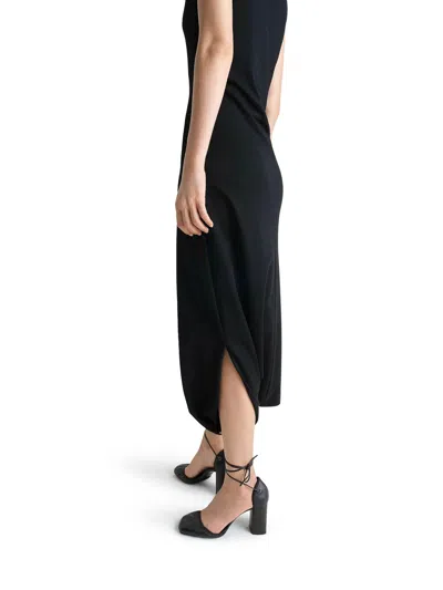Lemaire Twisted Hem Dress In Negro