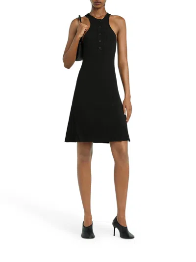 Courrèges Vestido Corto - Negro In Negro