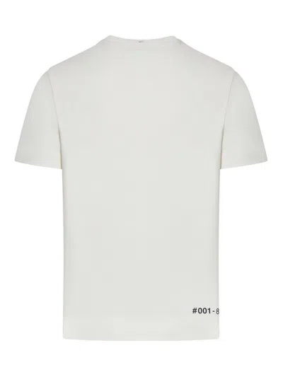 Moncler Logo Print Crewneck T-shirt In Color Carne Y Neutral