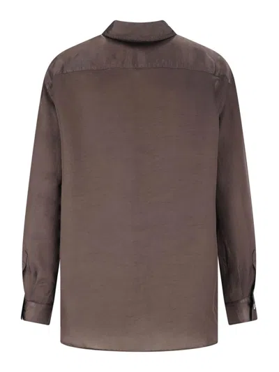 Aspesi Long Sleeve Shirt In Marrón