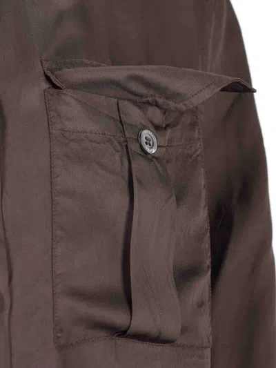 Aspesi Long Sleeve Shirt In Marrón
