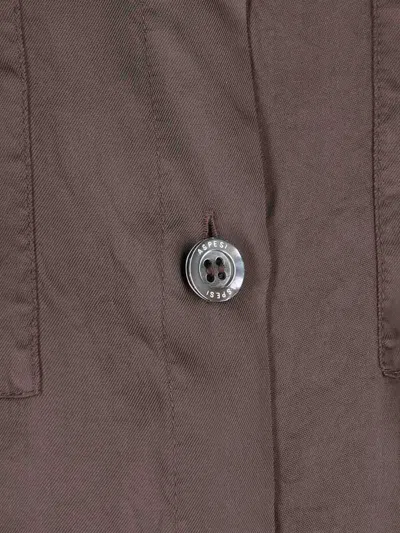 Aspesi Long Sleeve Shirt In Marrón