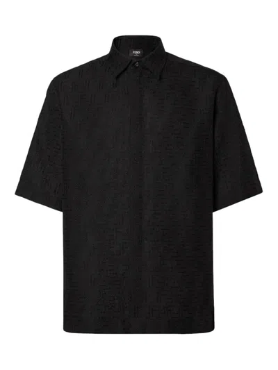 Fendi Ff Shirt In Negro