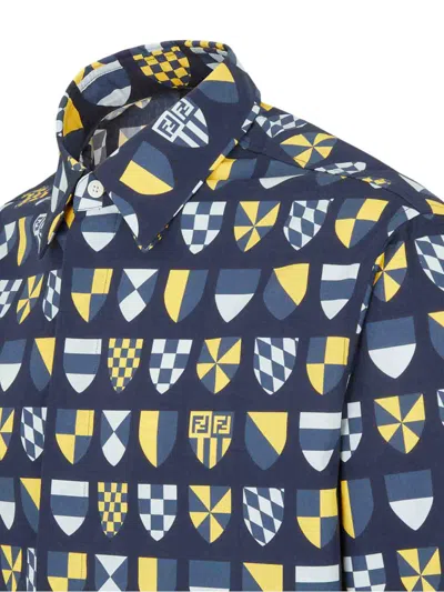 Fendi Shirt With Banners In Multi