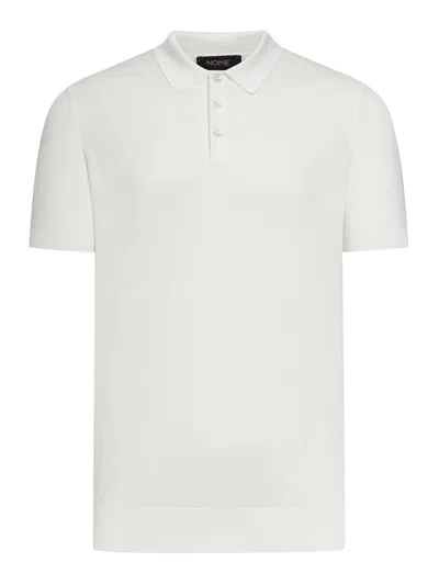 Nome Short-sleeved Polo Shirt In Blanco