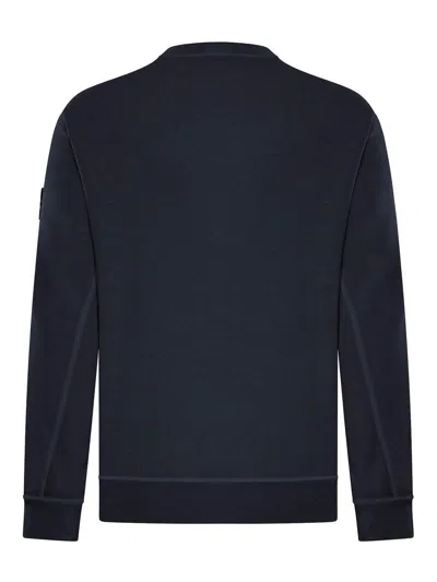 Stone Island Cotton Sweatshirt In Azul