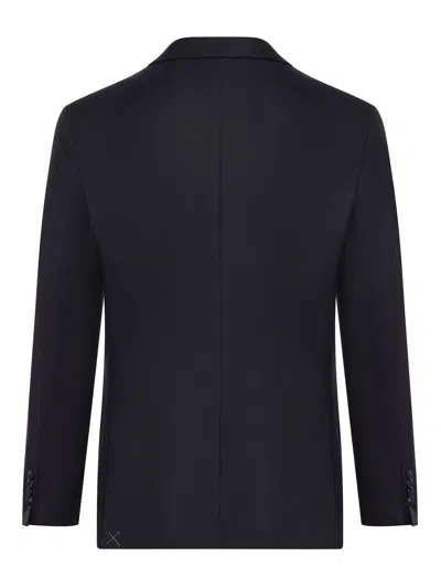 Giorgio Armani Tailored Wool And Cashmere Suit In Azul