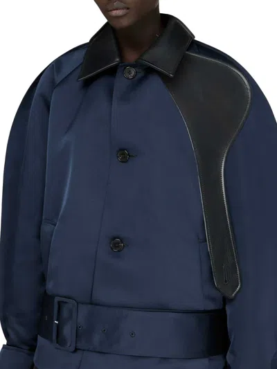 Jw Anderson Rounded Jacket In Azul