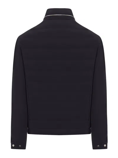 Moorer Filippo-kn Padded Jacket In Technical Fabric In Azul