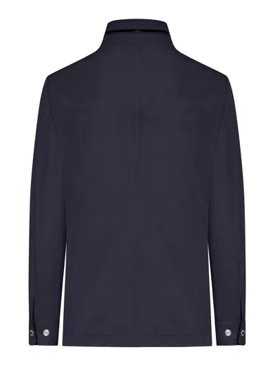 Moorer Sten-at Technical Fabric Jacket In Azul