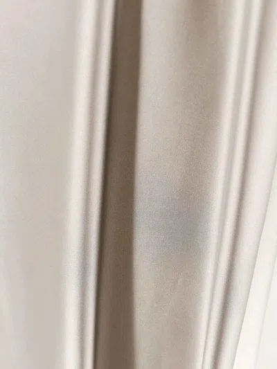 Giorgio Armani Silk Skirt With Split In Gris